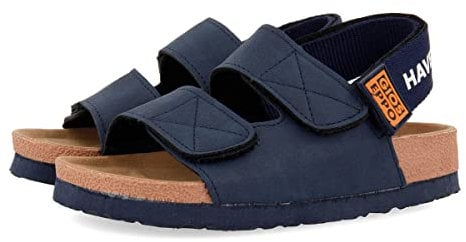 Gioseppo DESSEL - Sandalias de Gladiador para Niños | Plantilla piel ovina suave | Tacón de 1,5cm | Color Marino | Talla 30