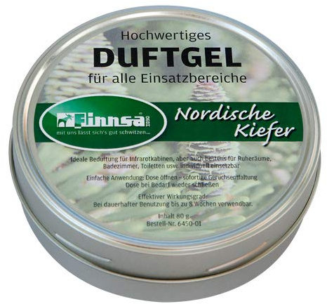 Duftgel für Infrarotkabine - verschiedene Raumdüfte (80g groß) von Finnsa. Auch für Wellness- oder Ruheraum. Angenehmer und langanhaltender Duft (Nordische Kiefer)
