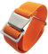 Max French Marine Nationale Elastic Nylon Navy Divers Parachute Watch Straps 20mm 22mm Military Bands (22mm, Orange)