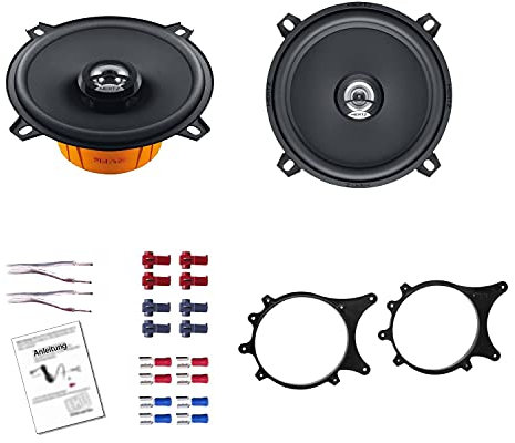 Hertz DCX 130.3 Auto Lautsprecher Boxen 160 Watt 13 cm Koax passend für BMW 3er Compact (E36) 1994-2000 Seitliche Heckablage
