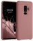 kwmobile Hülle kompatibel mit Samsung Galaxy S9 Plus Hülle - Silikon Handy Case - Handyhülle weiche Oberfläche - kabelloses Laden - Winter Rose