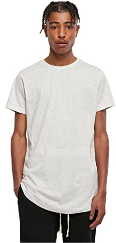 Urban Classics Men's Shaped Long Tee T-Shirt, lightgrey, 5XL