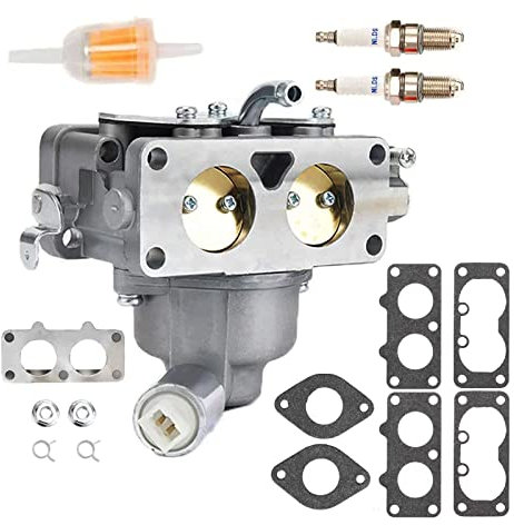 791230 Carburateur pour Briggs & Stratton V-Twin 4 Cycle 20Hp 21Hp 22Hp 23Hp 24Hp 25Hp avec joint et kit d'outils de nettoyage de jet de saleté carbone – Remplace # 799230 699709 499804 405777