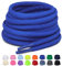 Puzeam Lacets Ovales de Sport [ 2 Paires ] lacets de Chaussures Demi Ronds les Course de Baskets de Running - Largeur 6 mm,16 couleurs au Choix Bleu 120