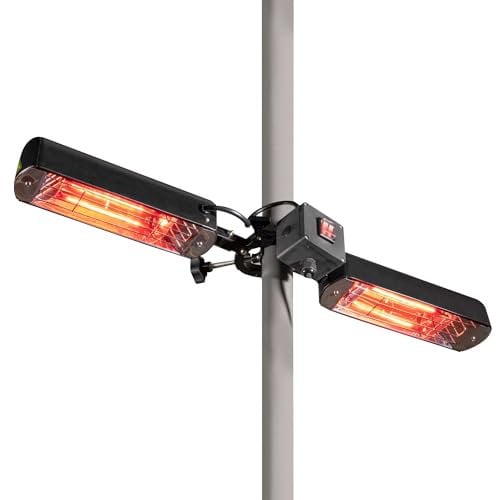 Dellonda Folding Parasol/Gazebo/Patio Infrared Heater - DG176