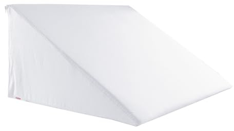 beties BasicSoft Keilkissenbezug ca. 62x49x30 cm 100% Baumwolle Jersey Keilkissenhülle Lesekissen Keilkissen-Bezug - pur-weiß