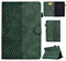 Rosbtib Custodia per Huawei MediaPad T5 10 2018, Pelle PU Cover [Funzione di Supporto] [Slot per Scheda] Cover Huawei T5 10.1 Pollici - Verde Quadrato