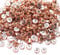 HERZWILD Gold Letter Beads, Craft Beads A–Z for Jewellery Crafts (Black/Rose Gold)