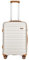 KONO Carry On Luggage Handgepäck Koffer Trolleys Klein Reisekoffer mit Rollen und TSA Schloss, 55cm Leicht Polypropylen Kabinenkoffer, 55x40x20cm, 40 Liter (Creme Weiß, Koffer M)