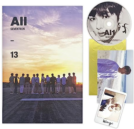 SEVENTEEN - 4th Mini Album [Al1] (Re-release) (ALL Ver.) Photobook + CD + Postcard + Sticker + Photocard + 2 Pin Button Badges + 4 Extra Photocards