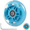 Gladeer 1 roue arrière lumineuse de 80 mm, LED colorée, roue de rechange clignotante pour trottinette à 3 roues (bleu)