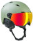 BLACK CREVICE Skihelm mit Visier Kirchberg Olivin, S (51-53cm)