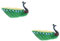 YARNOW 2St Pfau Ornament Blumentopf Zimmerpflanzen Außendekoration Nudelbehälter Pasta Anlage Pfauen saftige Vase Blumenarrangement Topf draussen Rührschüssel