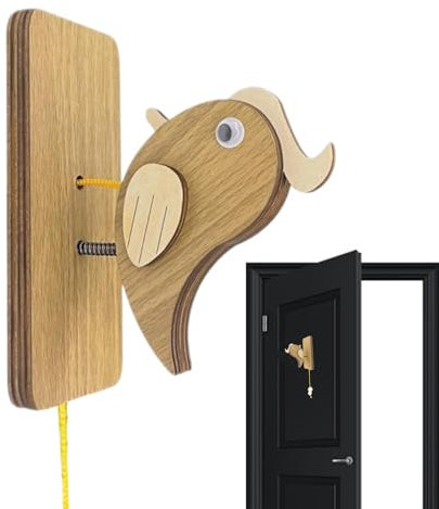 Türklingel für Schlafzimmer,Woodpecker Türklopfer, Schlafzimmer-Specht-Türklopfen, Kreative, einzigartige Eingangsornamente, interessante Retro-Türklingel für Schlafzimmer, Schlafsaal