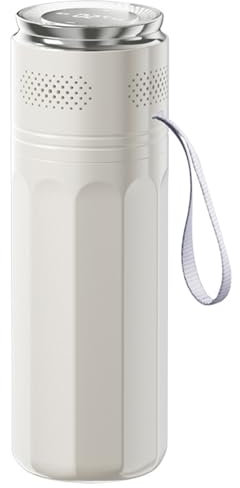 KHZKHC Estuche Viaje para Enfriador Pluma Insulina, Botella Enfriadora Insulina, 800 Ml, Anillo Cristal Hielo De Metal, Duración Batería 40 Horas, Portátil Dividido