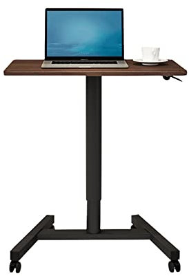 Mobiler Laptop-Rolltisch, Präsentationspult, Rednerpult mit Rollen, Platte 70x48cm / B/Höhe 71 / 110cm (B Höhe 71)