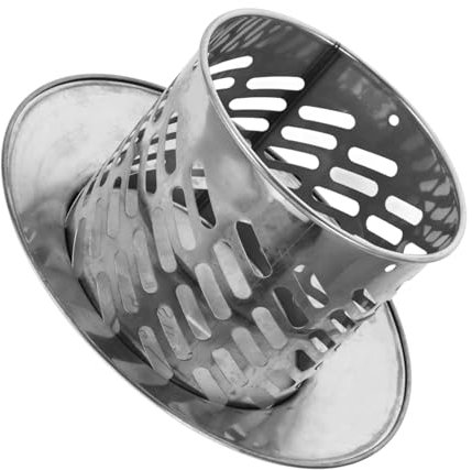 ABOOFAN Cappello Antipioggia in Acciaio Inossidabile Conico Per Comignolo Sfiato Per Scarico Sul Tetto Previene I Detriti E Gli Uccelli