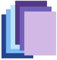 100 Blatt - Blau Serie 120g Tonpapier A4 Bunt, 6 Farben Bastelpapier Buntes Papier Druckerpapier Kopierpapier, Origami Papier