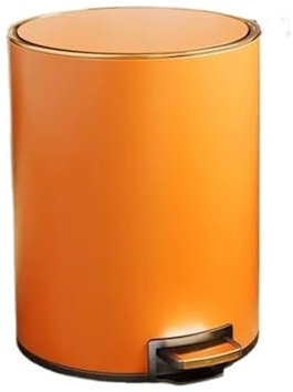 KOHUS Poubelle intérieure Poubelle domestique en acier inoxydable, salon, cuisine, grande capacité, salle de bain, pédale avec couvercle Conteneur poubelle(D,Xl)