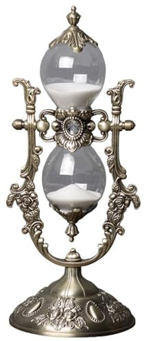 Vintage European Sand Clock 15/30 minutes, sablier, minuteur pour décors et outil de mesure du temps pratique