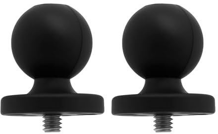 The Lord of the Tools 2Pcs 25.4mm Ball Adapter with 1/4-20 Threaded Compatible With RAM Mounting System for Action Cameras Double Socket Arm