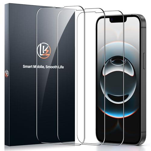 LK Schutzfolie für iPhone 13/13 Pro, für iPhone 14 Pro/16e für Panzerglas, 9H Härte Stoßfest Kratzfest Panzerfolie, 0.33mm Ultra Klar Folie, 3 Stück HD Schutzglas, Ultrabeständig Glasfolie(6,1)