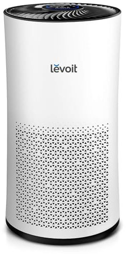 LEVOIT Luftreiniger mit CADR 400m³/h für große Räume, Luftfilter gegen Staub Pollen, Air Purifier Raumluftreiniger mit Luftqualitätssensor Auto Schlafmodus Timer für Allergiker Raucher, LV-H133 weiß