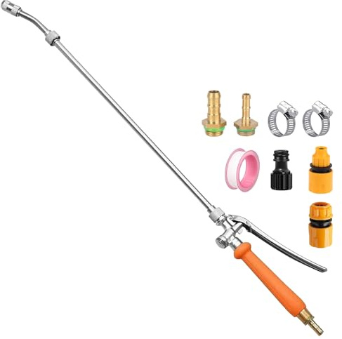 Lanza Pulverizador 72cm Varita De Pulverización, Barra De Pulverización Lanza De Pulverización Universal Pulverizador De Jardín De Repuesto De Acero Inoxidable Herramienta De Limpieza para Jardines