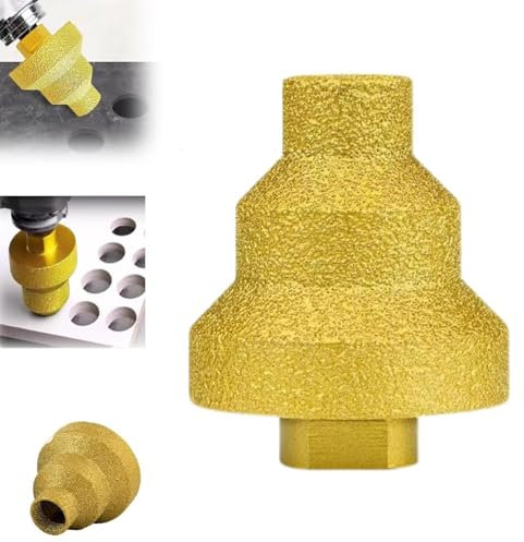 Broca de diamante eficaz, brocas for escariar baldosas, kit de sierra for metal con orificios de 20-35-50 mm, brocas cónicas, broca de diamante cónica, for porcelana, baldosas y hormigón.(M14)