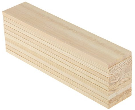 10 x tavole rettangolari in legno grezzo per modellare, 200 mm