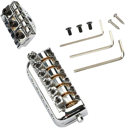 Puente de bajo eléctrico multifuncional de 6 cuerdas, pieza de bajo, instrumento musical, puente de bajo eléctrico para guitarra