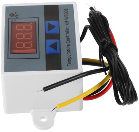 SEWACC Termostato Digitale Programmabile da Controllo Temperatura con Display LED per Riscaldamento e Raffreddamento Ntc Integrato Adatto Sistemi Elettrici Riscaldamento e Raffreddamento