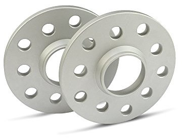 SCC Spurverbreiterung 12180E - silber eloxiert - LK: 110/5+108/5 NLB: 65,1 - 10mm - 2 Stück