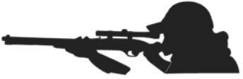 Sportschütze Aufkleber Auto Aufkleber Sportschiessen Aufkleber Sticker 172/6 (20cm, Schwarz)