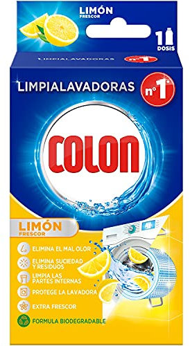 Colon Limpialavadoras - Limpia la lavadora y elimina malos olores, aroma limón