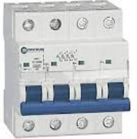 Interruttore magnetotermico 6kA, curva C (4 poli x 32A)