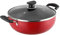 Vinod Zest Non-Stick Deep Kadai Wok with Glass Lid - 28cm, 5.5L | Deep Frying & Curry Cooking Pot | 3mm Thick 3-Layer Coating | Induction & Gas Compatible | Metal Spoon Friendly | Riveted Handle