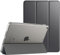 TiMOVO Cover per iPad 9 Generazione 2021/iPad 8 Generazione 2020/iPad 7 Generazione 2019, Custodia con Guscio Posteriore Traslucido Smart Cover con Auto Svegliati/Sonno per iPad 10.2, Grigio Siderale