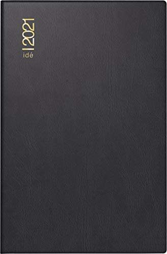 Baier & Schneider 7011002901, Wochenkalender/Taschenkalender 2021 Modell partner/Industrie I, Kunststoff-Einband, schwarz