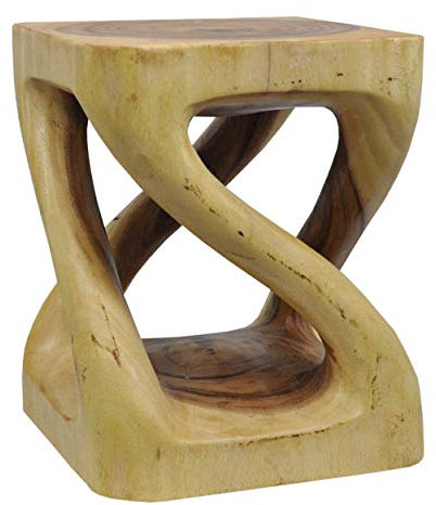 Thaiboo Beistelltisch Massive Handarbeit Nachttisch Holtisch Hocker Deko (13457 - Höhe 31cm)