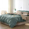 Boqingzhu Bettwäsche 155x220cm Grün Braun Taupe Uni Wende Bettwäsche Set Microfaser Bettbezug mit Reißverschluss und Kissenbezug 80x80cm