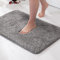 MIULEE Badematte Weiche Badteppich rutschfest Badvorleger Fußmatte Badzimmermatte Bettvorleger Flauschig Teppich Badezimmerteppich Duschmatte für Bade & Wohnzimmer Schlafzimmer 50x80 cm Grau