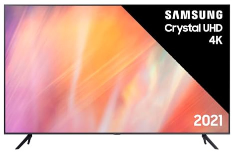 Samsung TV UE50AU7190UXZT - Smart TV 2022, Modello AU7190, Crystal UHD 4K, Compatibile con Alexa, DVB-T2, Grigio (Titan Grey), 50 [Escl. Amazon]