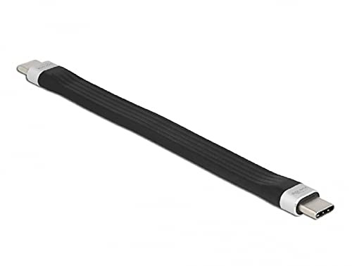 Delock USB 3.2 Gen 2 FPC Flachbandkabel USB Type-C™ zu USB Type-C™ 13,5 cm PD 3 A E-Marker