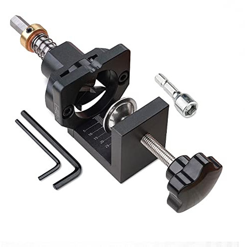 CENPEK 35mm Concealed Hinge Drill Jig Pocket Hole Puncher Guide with Clamp Drill Bit Dowel Jig Woodworking Drill Kit for Door Installation Household Punch