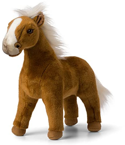 WWF 01120 - Plüschtier Wildpferd Rotfuchs, lebensecht gestaltetes Kuscheltier, ca. 29 cm groß, wunderbar weich und kuschelig, Handwäsche möglich