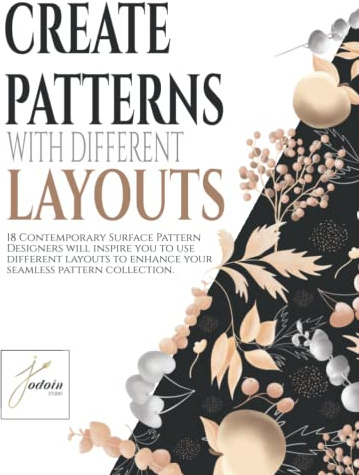 Create patterns with different layouts: 18 Contemporary Surface Pattern Designers will inspire you to use different layouts to enhance your seamless pattern collection.