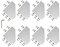 Zeberoxyz 8 STÜCKE Silber L Form Eckhalterplatte mit Schrauben und T-Muttern, 5-Loch 90 Grad Joint Board Platte für 4040 Serie Aluminiumprofil 3D Druckerrahmen (4040 Serie Silber-L mit Mutter)