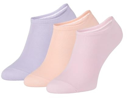 ZOOKSY - Chaussettes Courtes pour Hommes et Femmes I Chaussettes Doona en Coton I Chaussettes d'Été pour Femmes et Hommes I Chaussettes Sportives I Taille: 41-46 I Lilas, Rose Poudré, Orange Pâle