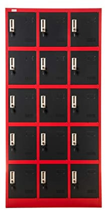Jet-Line® | Metall | Schrank | Spint | Budapest | Stahl | Schließfachschrank | Wertfachschrank | 15 Fächer